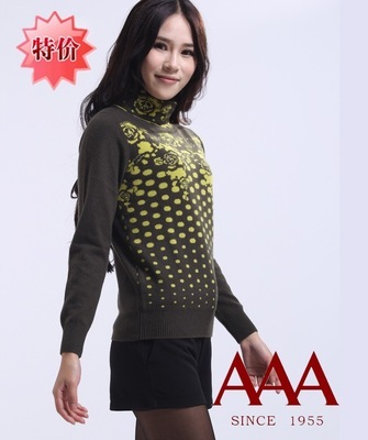 【AAA品牌羊絨衫服飾代理加盟批發羊絨衫羊毛衫貼牌代加工特價打折】價格,廠家,圖片,女式針織衫,上海俊宇服飾-