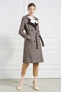 【廠家女士服裝進貨渠道朗文斯汀雙排扣雙面羊毛羊絨呢大衣女】- 