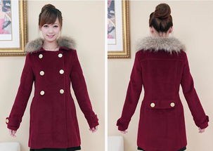 毛呢大衣 日韓女裝 代理 一件代發 秋冬款 d5 1313 毛領毛呢大衣價格 廠家 圖片